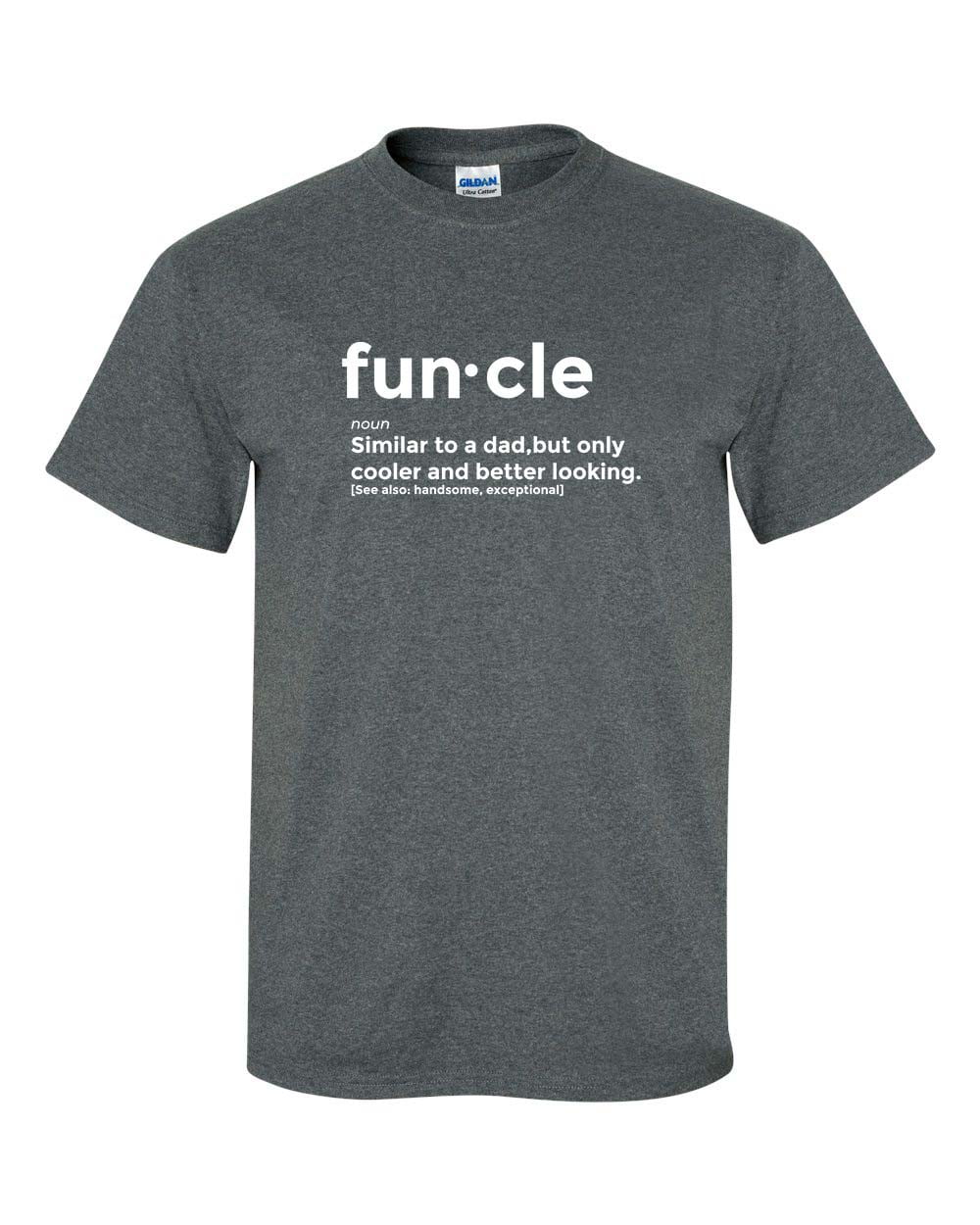 Men's Funny Funcle Similar To A Dad But Cooler Uncle Short Sleeve T-shirt - Picture 11 of 26