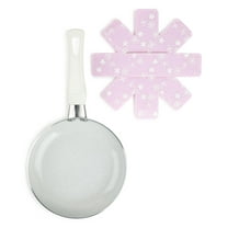 Brooklyn Steel Co. 2 Piece Mini Nonstick Fry Pan & Felt Protector, Holly Berry – Pink