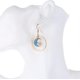 thumbnail image 4 of UBIUO Enamel Moon Star Earth Planet Drop Hook Earrings Long Pendant Dangle Jewelry for Woman Girls Short W756 -, 4 of 4