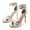 Silver, variant on Women's Double Ankle Strap High Heel Sandals Stiletto Platform Dress Shoes