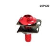 thumbnail image 4 of Ruiboury 20 Pièces Moto Clips Corps Vis Alliage d'Aluminium Moto Modification Vis Écrou Pièce de Rechange Entretien Rouge, 4 of 7