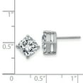 thumbnail image 3 of FB Jewels 14K White Goldw 4.00ct. 7.50mm Cushion Moissanite Earring, 3 of 3