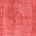 thumbnail image 1 of Ahgly Company Indoor Square Oriental Red Industrial Area Rugs, 4' Square, 1 of 4