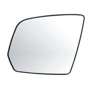33297 - Fit System Driver Side Heated Mirror Glass w/ backing plate, Mercedes GL-class 09-10, M-class 08-10, 5 3/ 4" x 6 1/ 2" x 8 7/ 16"