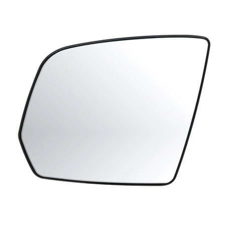33297 - Fit System Driver Side Heated Mirror Glass w/ backing plate, Mercedes GL-class 09-10, M-class 08-10, 5 3/ 4" x 6 1/ 2" x 8 7/ 16"