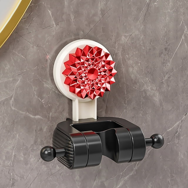 TIMIFIS Porte-Brosses à Dents Ventouse Réglable Support de Douche Mural Support de Tête de Douche à Main Fixation Forte Sans Perçage Support de Douche