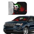 thumbnail image 4 of Joker Car Windshield Sunshade Front Window Sun Shades Folding Block Uv Rays Visor Protector Sun Shield Gifts for Sedan Truck Suv Auto Accessories, 4 of 8