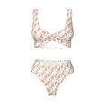 thumbnail image 4 of Daiia Hand Drawn Snake Women's Bikini Set Two Piece Swimsuit High Waisted Bikini Adjustable Straps Bikini Perfect for Beach, Pool, and Summer Vacation-Large, 4 of 9