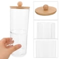 thumbnail image 3 of FESTFENDS Cotton Swab Storage Jar Lidded Cotton Swab Box Transparent 1Set, 3 of 8