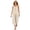 Khaki, variant on Women's Halter Maxi Dress, Sexy Backless Cotton Linen Long Dresses, Loose Fit Pleated Front Summer Beach Vacation Boho Sundress