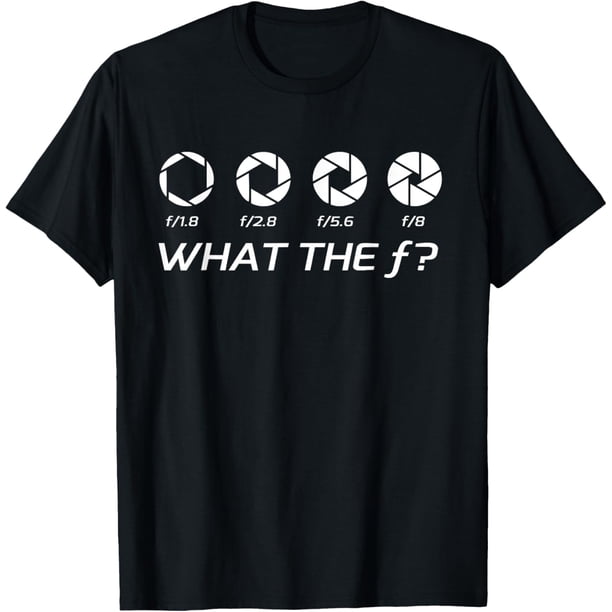 Camiseta divertida para fotografía – Camiseta de apertura F-Stops