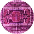 thumbnail image 1 of Ahgly Company Indoor Round Medallion Pink Traditional Area Rugs, 8' Round, 1 of 4
