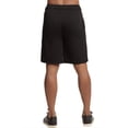 thumbnail image 2 of Men's Cotton Lightweight Terry Shorts with Pockets, Sweat Shorts, Black L, 1 Pack, 2 of 4