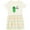 Natural with Stripes, variant on Inktastic I'm Kind of a Big Dill Pickle with Sunglasses Girls Toddler Dress