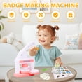 thumbnail image 4 of ABS Badge Making Kit Cultivate Creativity Pin Maker Kit Foster Hand On Skill Badge Maker Machine Add Fun DIY Machine for Children, 4 of 12