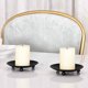 thumbnail image 4 of 4 candelabros de metal, de placa de hierro, de mesa, tradicionales., 4 of 6