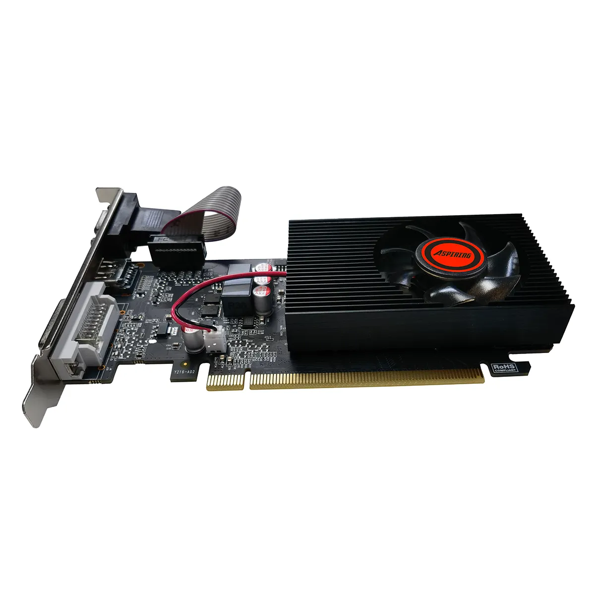 GT220 1GB DDR3 128bit Graphics Card, Support DirectX 10.1 Single Fan Low PC Video Card, PCI Express X16 2.0, HDMI/DVI/VGA Interface