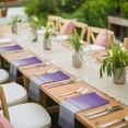 thumbnail image 3 of Purple Gray Cloth Napkins, Vintage Rustic Abstract Striped Wooden Grain Washable and Reusable Dinner Napkins Set of 4, Table Napkin for Kitchen Party Birthday Wedding Hotel Housewarming 20"x20", 3 of 8
