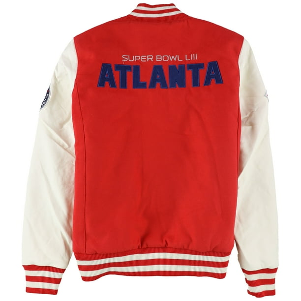 NFL Womens Super Bowl LIII Varsity Jacket Red X Large