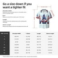 thumbnail image 7 of Vsdgher Cute Gnomes in USA1 Print Men's Wrinkle Free Untucked Cuban Shirt Business Casual Button Down Shirts Short Sleeve Shirt, 7 of 7