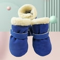 thumbnail image 6 of CIYISON 4pc Thick Warm Winter Pet Dog Shoes Casual Walking Snow Booties Footwear for Small Dogs Puppys Outdoor Dog Booties, 6 of 14