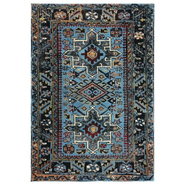 SAFAVIEH Vintage Hamadan Dania Oriental Area Rug, Light Blue/Black, 8' x 10'