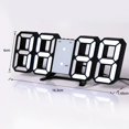 thumbnail image 5 of Reloj Digital LED 3D, decoración de pared, modo nocturno brillante, decoración para dormitorio, reloj electrónico ajustable, estética para habitación, 5 of 5