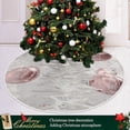 thumbnail image 6 of FMSHPON Rose Gold Christmas Ball Xmas Christmas Tree Skirt Stand Mat for Holiday Party Decoration Indoor Outdoor 36 inches, 6 of 6