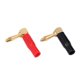 thumbnail image 1 of Conector con conector tipo banana negro + rojo en ángulo recto, 1 of 8