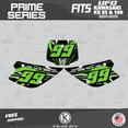 thumbnail image 4 of Kalair GFX Graphics Kit for Kawasaki KX100 UFO RESTYLE (2001-2013) Prime Series, 4 of 5