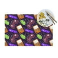 thumbnail image 4 of XMXT Woven Placemats Set of 4, Cartoon Games Elements Stain Resistant Table Runner Anti-Skid Place Mats for Dining Table, 12 x 18 inches, 4 of 6