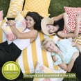 thumbnail image 2 of Majestic Home Goods Small Bean Bag Athens Black, 2 of 6