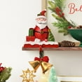 thumbnail image 4 of sunsanly Christmas Stocking Holder Resin Snowman Santa Claus Xmas Decor Holiday Home Party Decoration for Indoor Counter Window Fireplace, 4 of 8