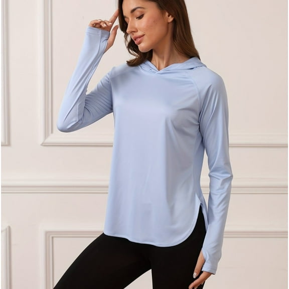 HEEY Women's SPF Shirt UPF 50  Sun Hoodie Long Sleeves Shirts Running Clothing Hiking Fishing Outdoor Lightweight ,available in multiple colors