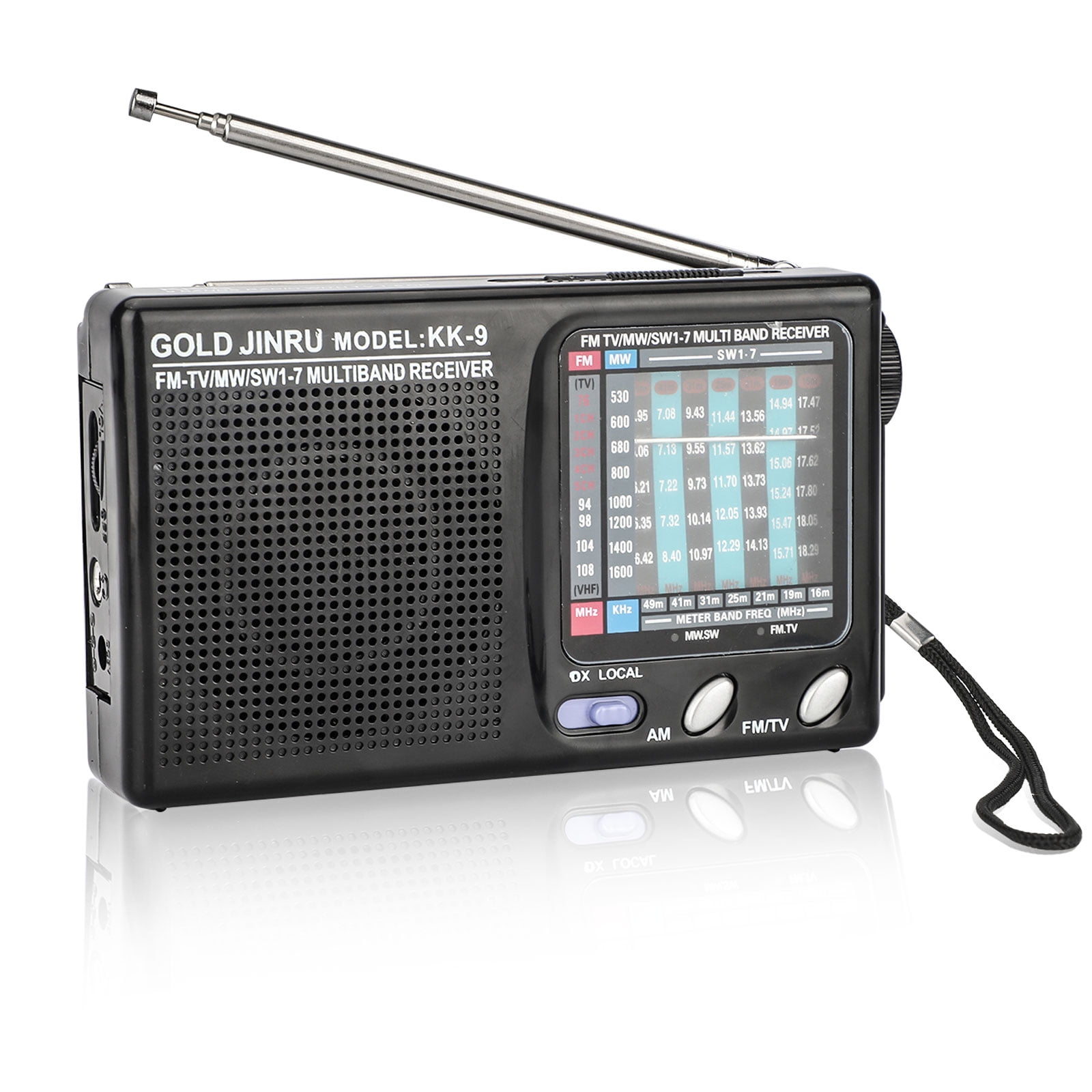 Am // Fm Portable Pocket Radio With Best Reception Small Battery Operated Pers 
