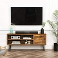 thumbnail image 6 of Modern Wood TV Console Stand with Storage up to 55 inch for Living Room, Bedroom (Brown), 6 of 10