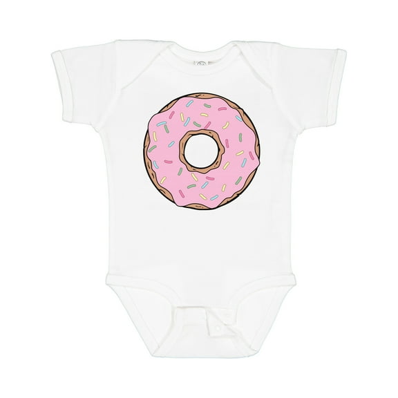 Inktastic Pink Donut with Sprinkles Boys or Girls Baby Bodysuit