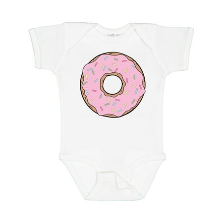 

Inktastic Pink Donut Doughnut Frosting Icing Sprinkles Gift Baby Boy or Baby Girl Bodysuit