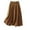 Coffee, variant on Patlollav Half-Body Skirts for Womens Summer Solid Embroidery Elastic Waist Cotton Linen Ankle Skirt