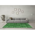 thumbnail image 3 of Ahgly Company Indoor Round Abstract Emerald Green Modern Area Rugs, 7' Round, 3 of 4