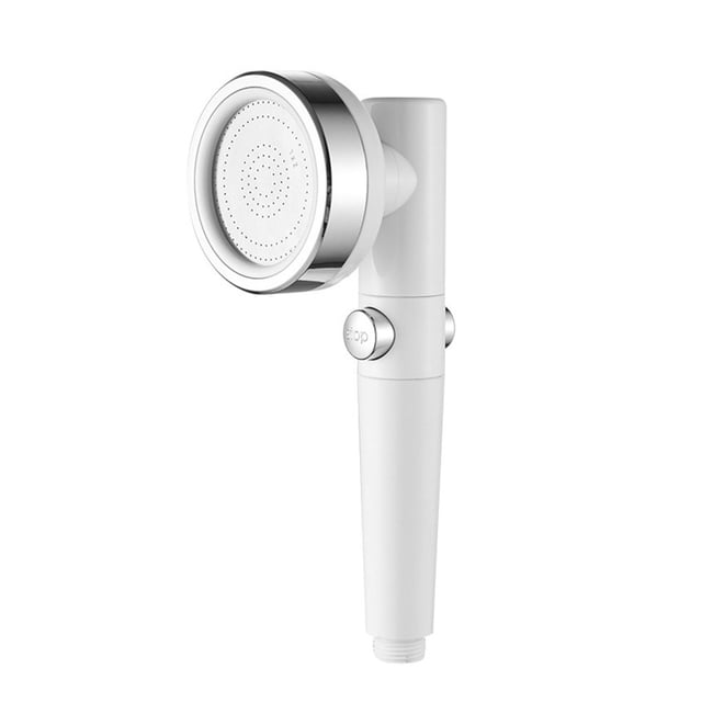 Rociador de baño de alta presión con cabezal de ducha con función Flit, control de agua desmontable, rociador de mano, color blanco kenally HA000721-01B