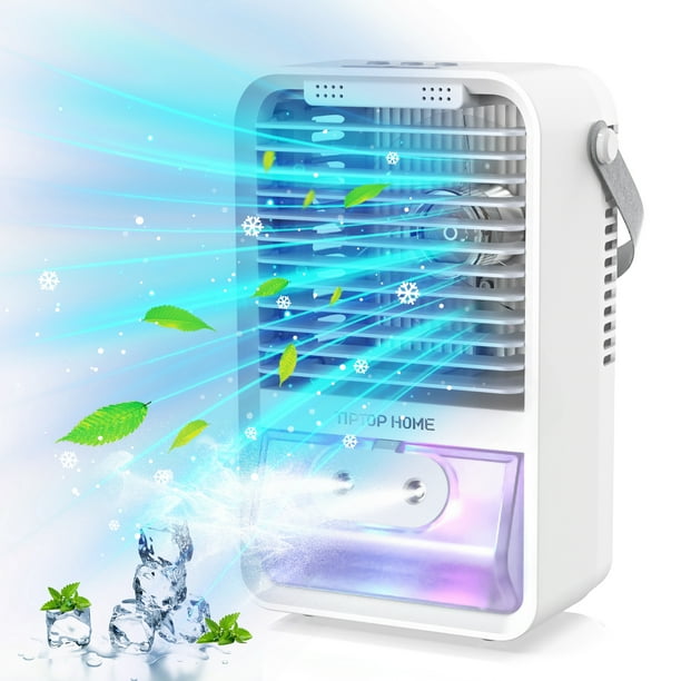 Queenmew Portable Air Conditioner Fan, 4 in 1 Mini Evaporative Air
