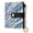 Blue Diagonal Stripes, variant on Bifold Wallet PU Leather RFID Blocking, Women's Card Cases with 7 Card Slots, Black and White Zebra