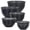 Gray, variant on Plastic Mixing Bowls with Lids Set for Kitchen, 5 Set Nesting Bowls for Mixing, Baking, Prepping, Cooking and Serving Food, Mixing Bowls Dishwasher, Microwave Safe