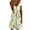 Green Womens Summer Dress, variant on USSUMA Short Sleeve Sundresses for Women Floral Printed Midi Beach Party Dresses Knee Length A Line Flowy Swing Sun Dresses Women's Summer Casual V-Neck Dress Wedding Guest