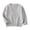 Gray, variant on Girls Sweater Cardigan - Cotton Knit Crew Neck Long Sleeve, Warm Solid Color for Kids Black for Size 3-4 Years