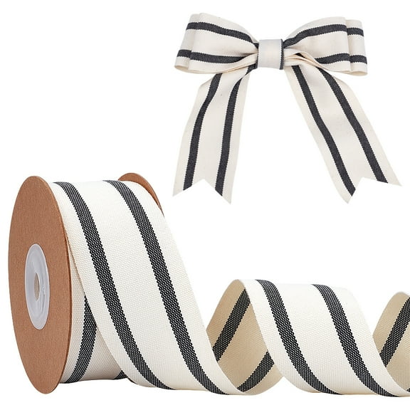 1roll Ribbon for Clothes Accessories Black 1-1/2 inch(38mm) 10yard/roll