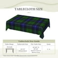 thumbnail image 6 of Rectangle Table Cloth, Urquhart Tartan Blue Green Plaid Resistant Washable Tablecloth Decorative Table Cover for Dining, Indoor and Outdoor, 6 of 6