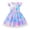 Light Blue-57, variant on Avrntaa Cute Print Tulle Dress for Girls: Mesh Short Sleeve Summer Princess Tutu Dress, Sizes 3-8Y