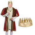 thumbnail image 1 of The Beistle 60449-GD Fabric Gold Crown, Gold, 1 of 1